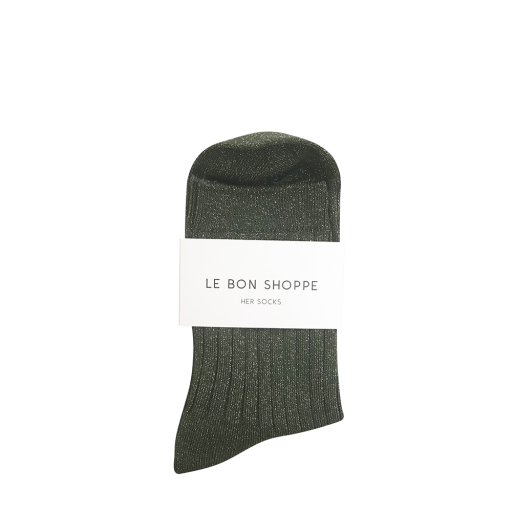 Kinderschoen online Le Bon Shoppe korte kousen Le Bon Shoppe - Her Socks groen Glitter