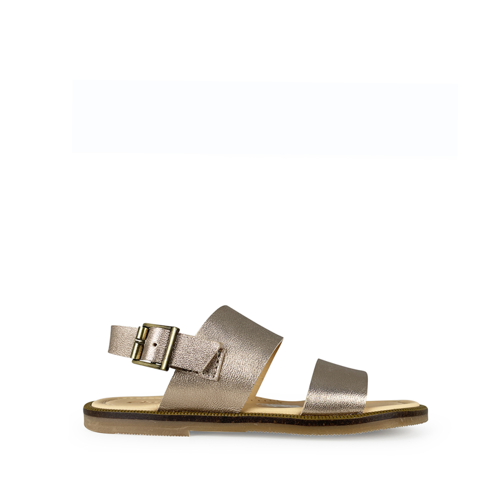 Ocra - Ros gold sandals with buckle