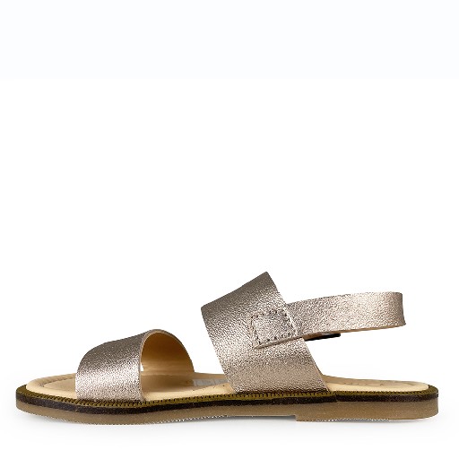 Ocra sandals Ros gold sandals with buckle