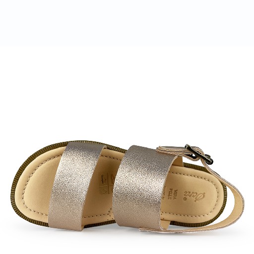 Ocra sandalen Ros gouden sandalen met gesp