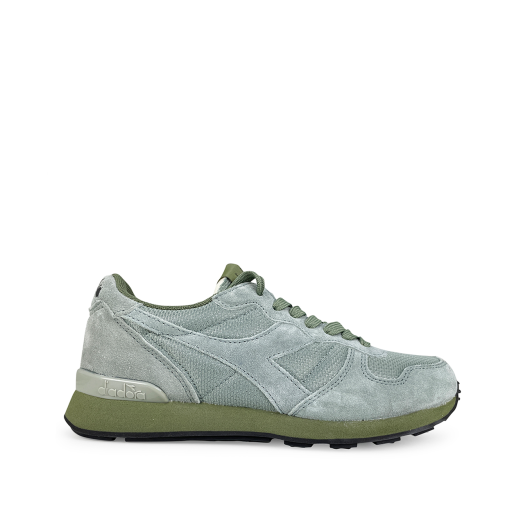 Kids shoe online Diadora trainer Runner in gray-green