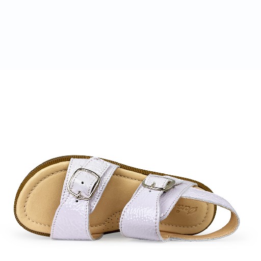 Ocra sandalen Paarse sandaal met dubbele gespsluiting