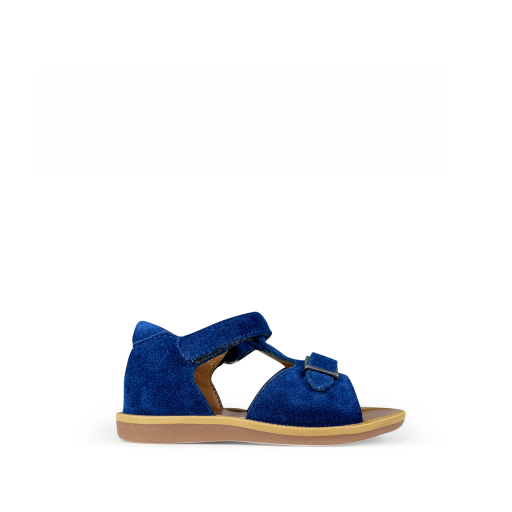 Pom d'api first walkers Blue sandal with closed heel