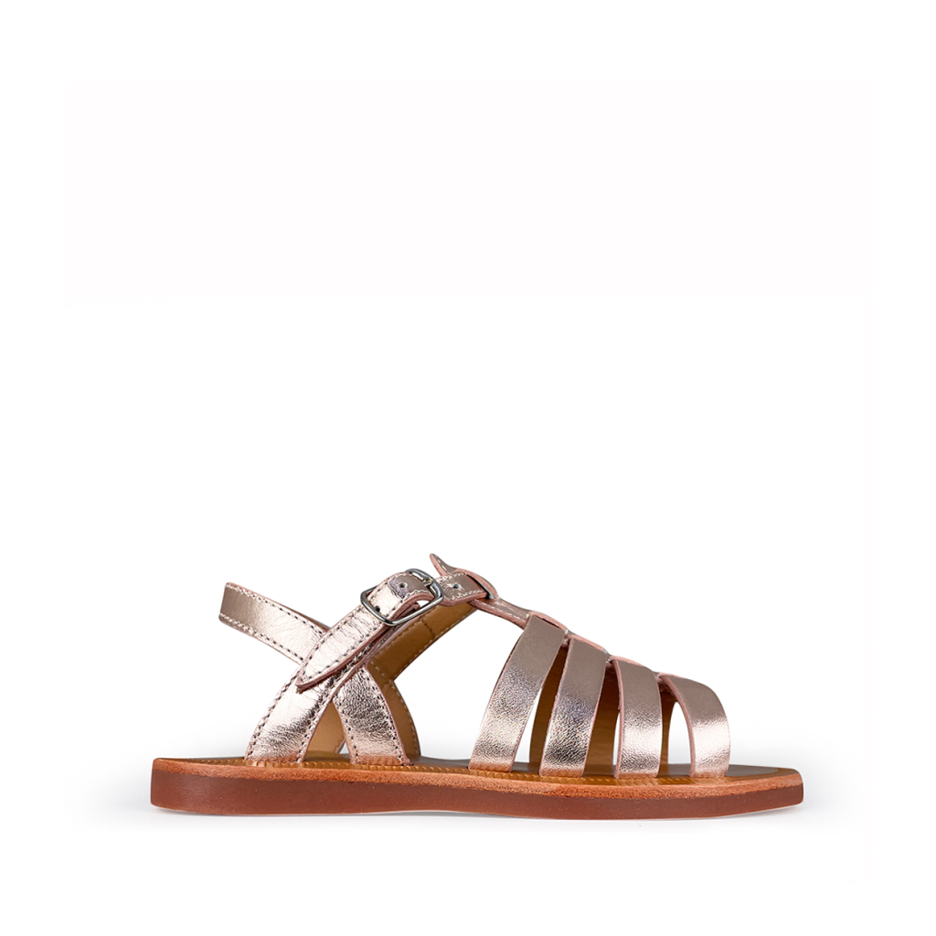 Pom d'api - Roman sandal in rosegold