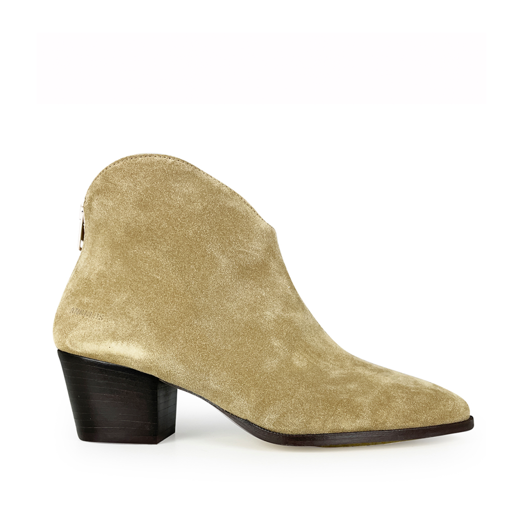 Angulus - Beige boot with heel