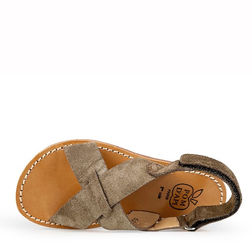 Pom d'api sandals Brown sandal with crossed band