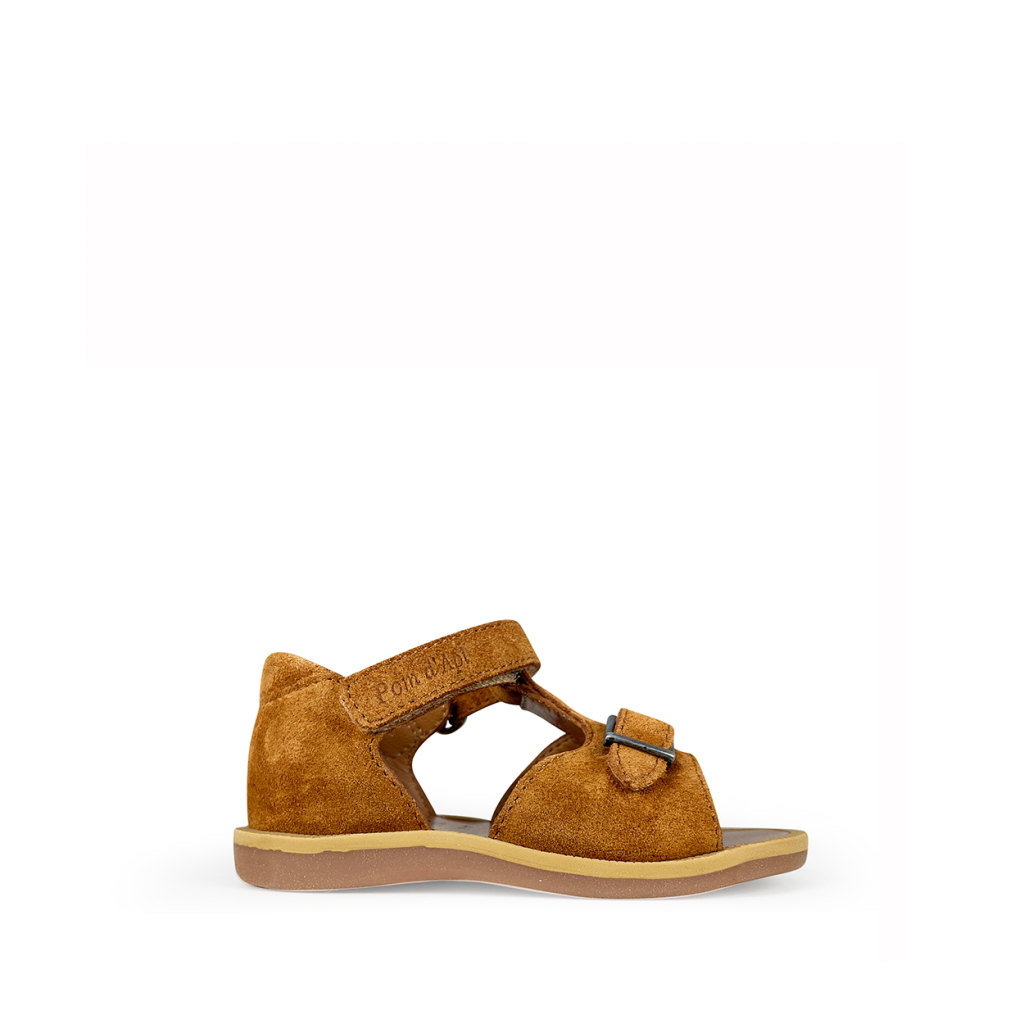 Pom d'api - Camel sandal with closed heel