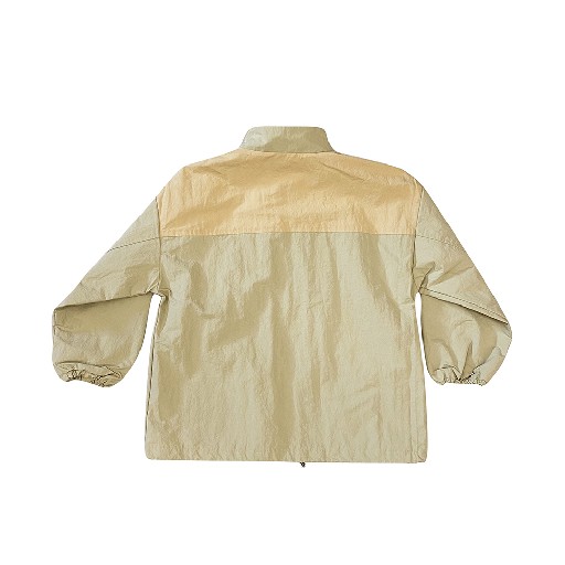 Anna Pops jackets Light khaki mackintosh with beige stripe