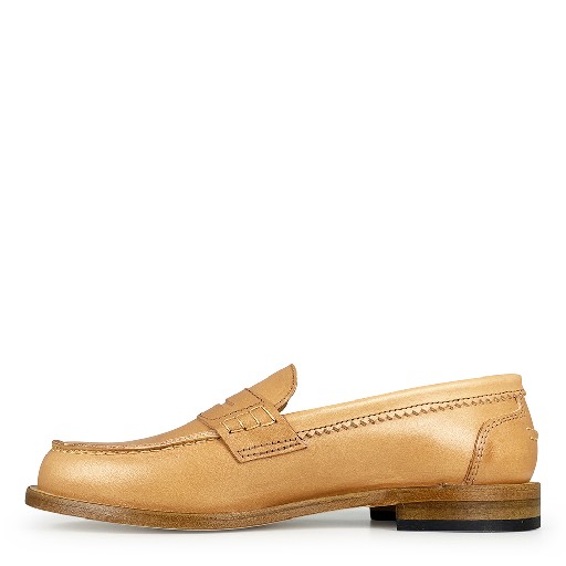 Gallucci loafers Cognac loafer with beautiful stitching