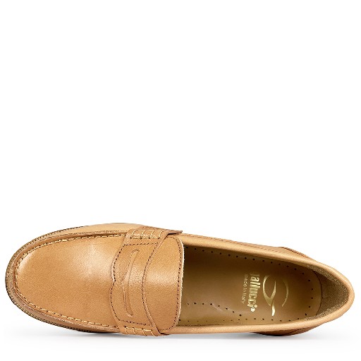Gallucci loafers Cognac loafer with beautiful stitching