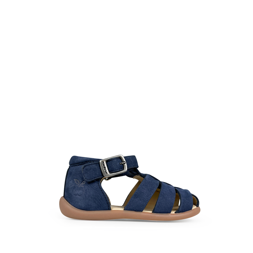Pom d'api - Blue sandal with closed heel