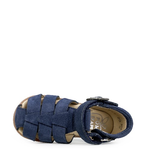 Pom d'api sandals Blue sandal with closed heel