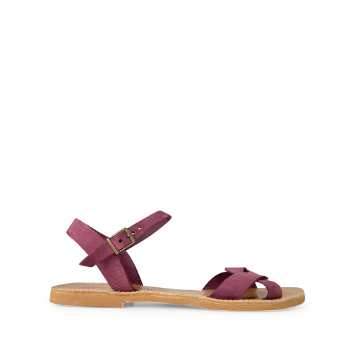 Kinderschoen online Théluto sandalen Bordeaux nubuck sandaal Théluto
