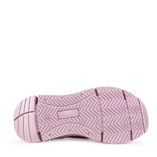 Rondinella sneaker Roze sneaker met grijs