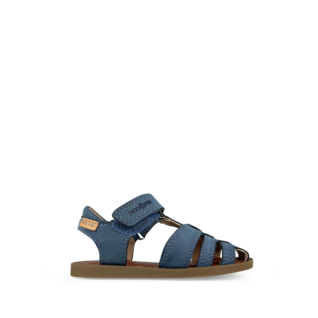 Pom d'api - Jeans sandaal met open hiel