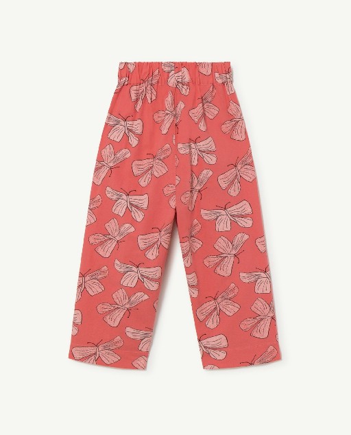 The Animals Observatory trousers Pink trousers with butterflies TAO