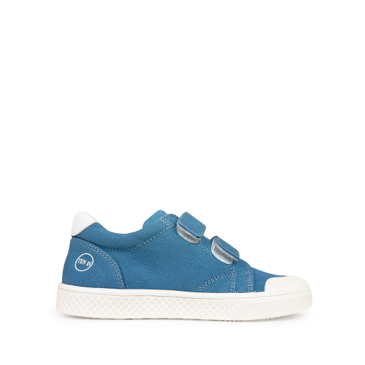 Kids shoe online 10IS trainer Canvas velcro sneaker in light blue