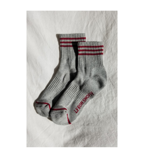 Kids shoe online Le Bon Shoppe short socks Le Bon Shoppe - Girlfriend Socks HT Grey