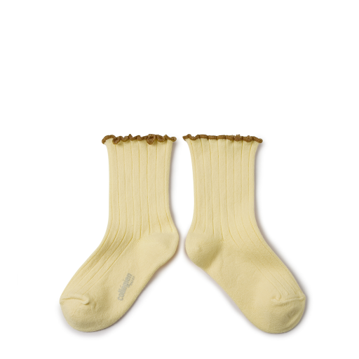 Kids shoe online Collegien short socks Short stocking Delphine Vanille