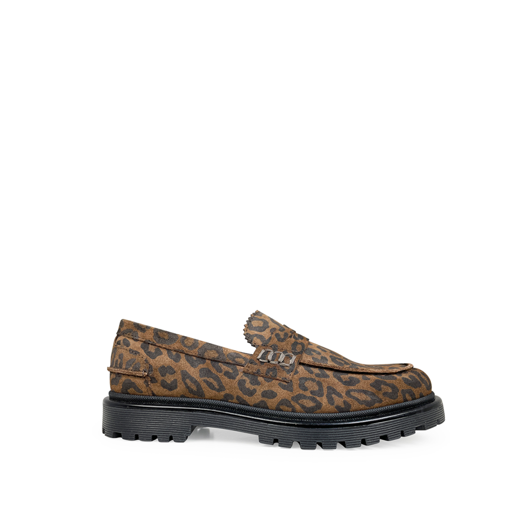 Angulus loafers leopard loafer