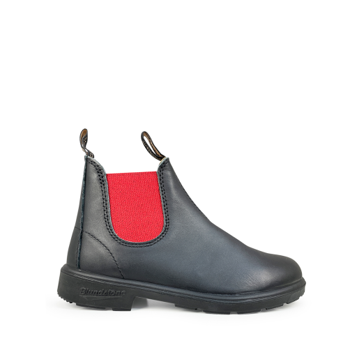 Kinderschoen online Blundstone korte laarzen Korte laars Kids Blundstone Black en Red