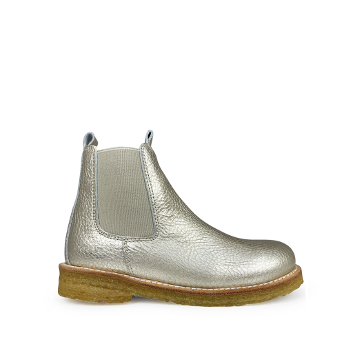 Kinderschoen online Angulus korte laarzen Chelsea boot in champagne