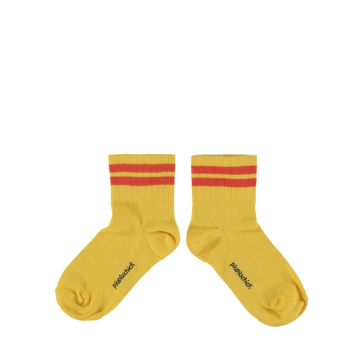 Kinderschoen online Piupiuchick korte kousen Gele sokken met streep PiuPiuChick