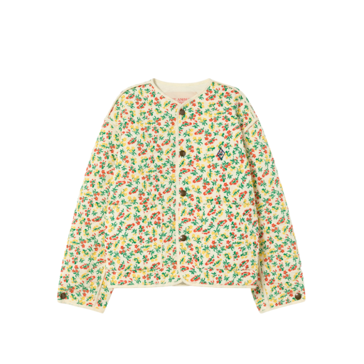 Kids shoe online The Animals Observatory jackets White jacket with colourfull flower print