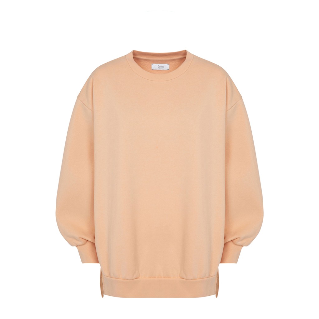 Âme - Oversized sweater pastel oranje Âme