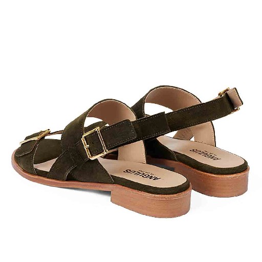 Angulus sandalen Vrouwelijke olijfgroene sandaal
