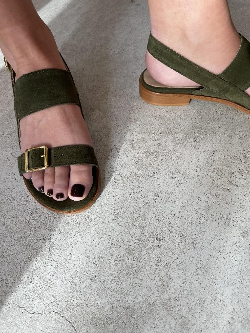 Angulus sandals Olive green sandals