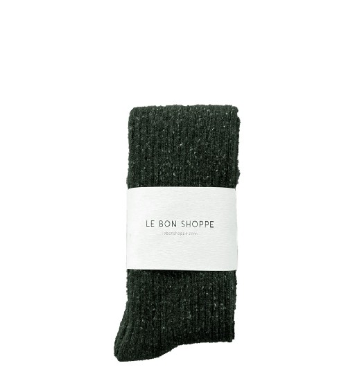 Kinderschoen online Le Bon Shoppe kniekousen Le Bon Shoppe - arctic socks - green