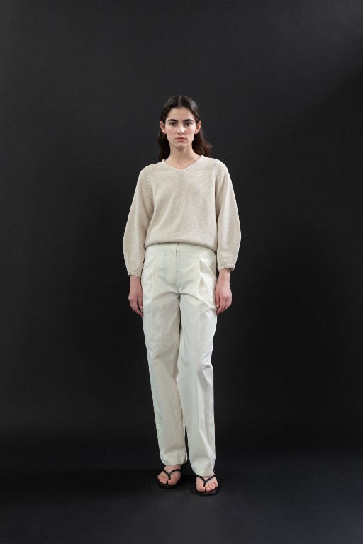 Anna Pops trousers Off white trousers