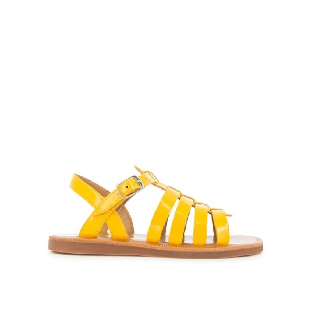 Pom d'api - Romeinse sandaal in kleur Mango