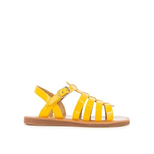Kinderschoen online Pom d'api sandalen Romeinse sandaal in kleur Mango