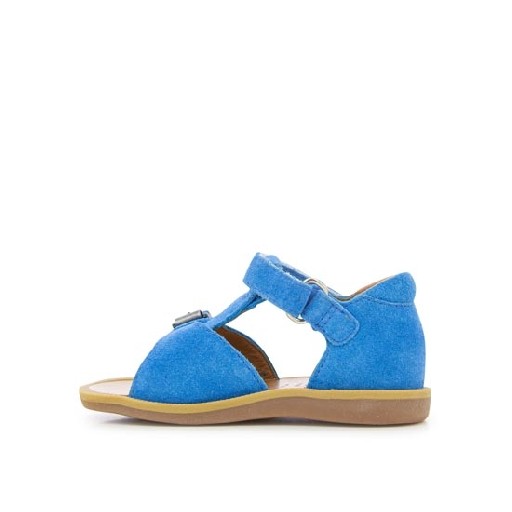 Pom d'api first walkers Blue sandal with closed heel