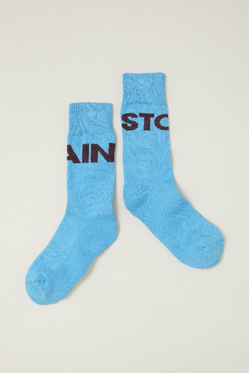 Main Story short socks Socks blue with logo MAIN STORY