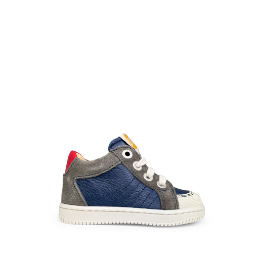 Kinderschoen online Ocra sneaker Blauwe sneaker met donkere accenten