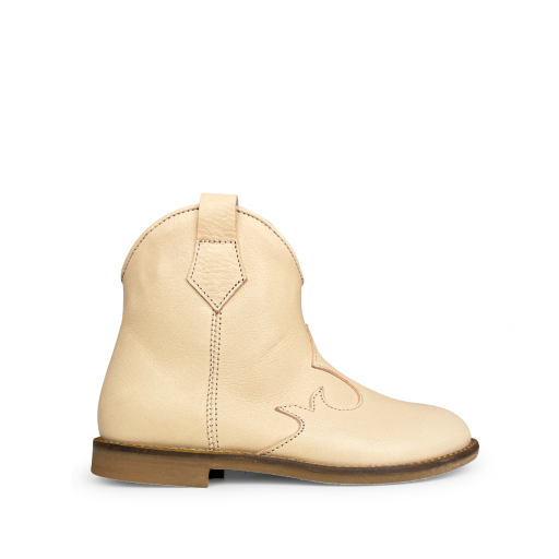 Kids shoe online Ocra short boots Nude westernboot