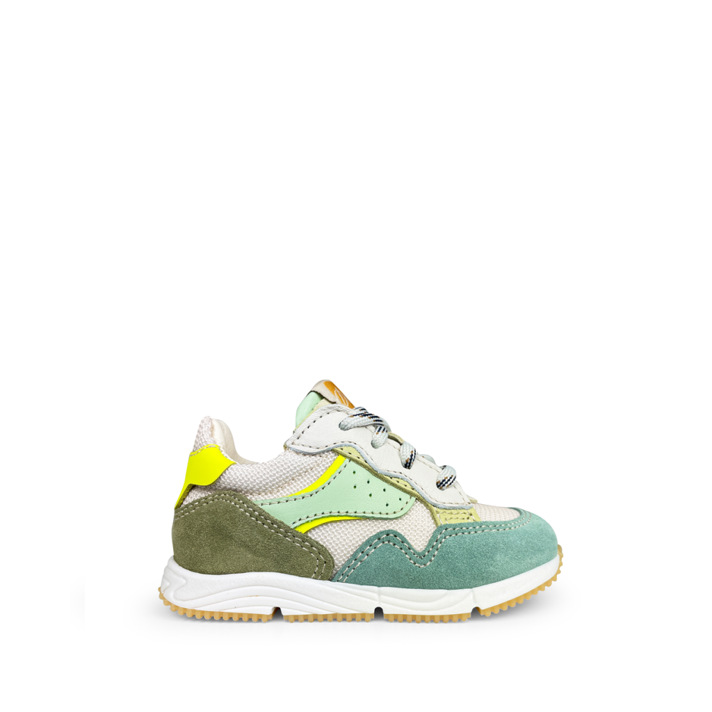 Ocra - White and green sneaker