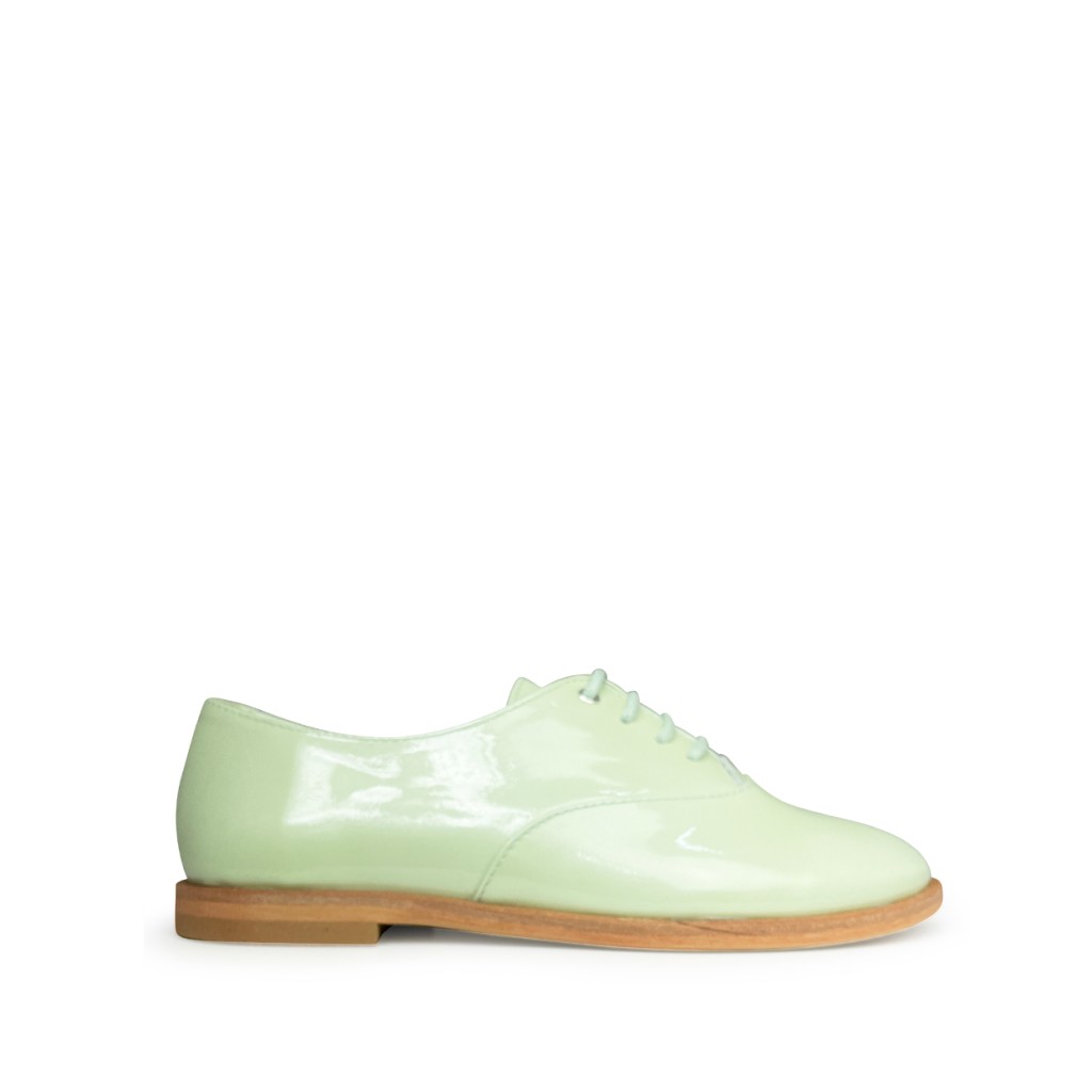 Beberlis - Elegant mint green derby shoe