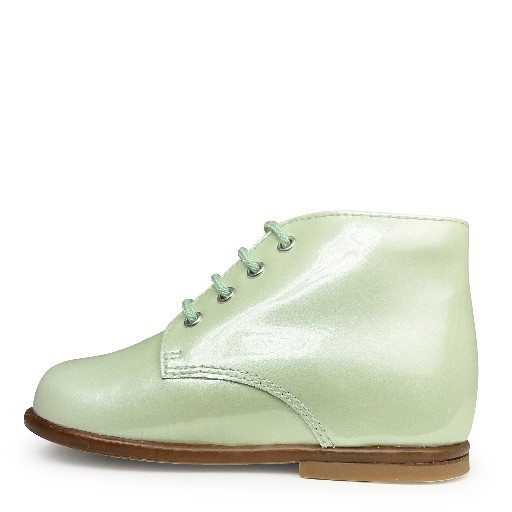 Beberlis first walkers Mint green lace-up shoe