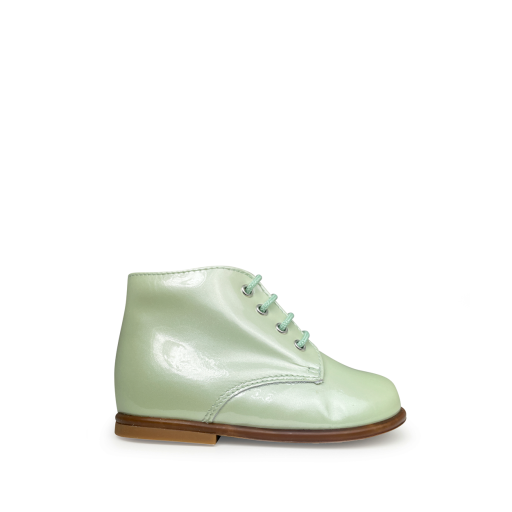 Kids shoe online Beberlis first walkers Mint green lace-up shoe