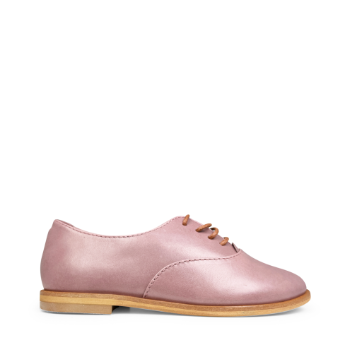 Kids shoe online Beberlis lace-up shoes Elegant old pink derby shoe