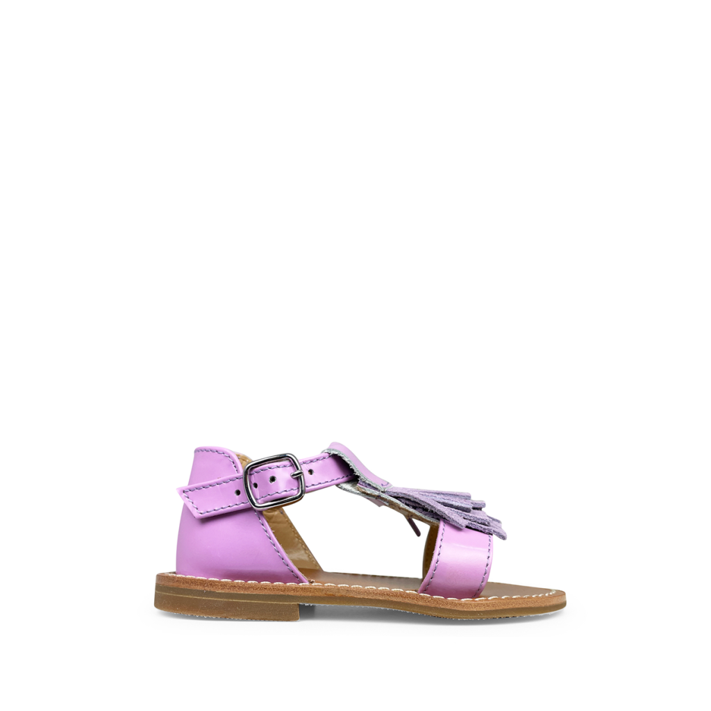 Gallucci sandals Lilac sandal with fringes