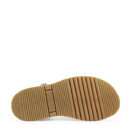 Gallucci sandalen Wit en gouden sandaal