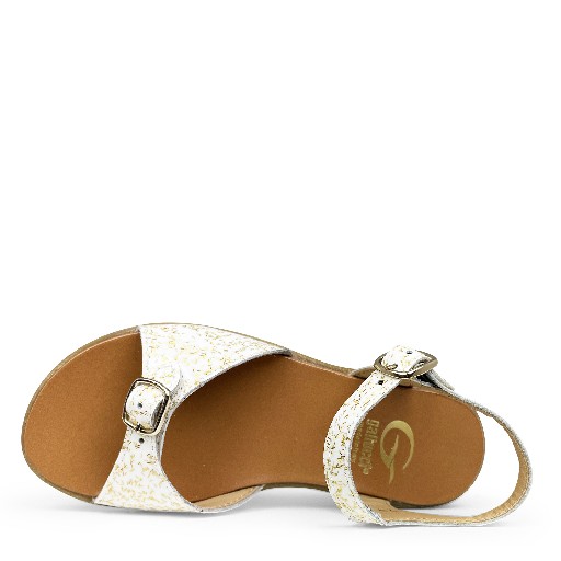Gallucci sandals White and golden sandal