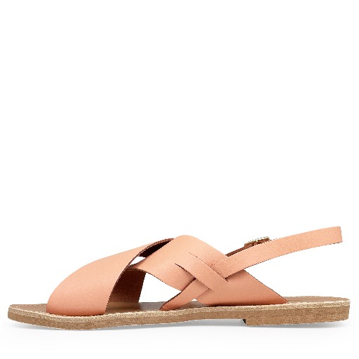 Thluto sandals Apricot leather slippers
