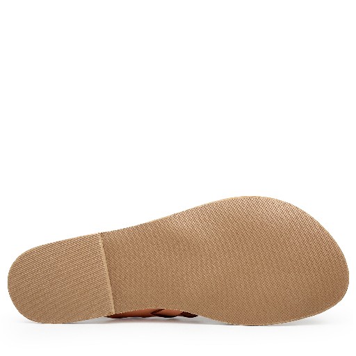Thluto sandals Apricot leather slippers