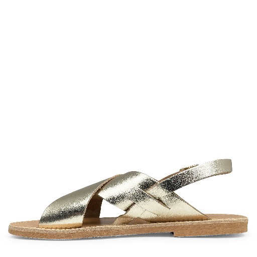 Thluto sandals Gold leather slippers